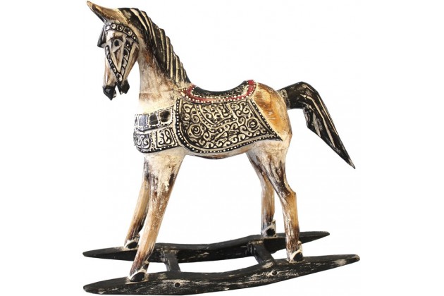 Drewniana Figurka -Koń-Przec.