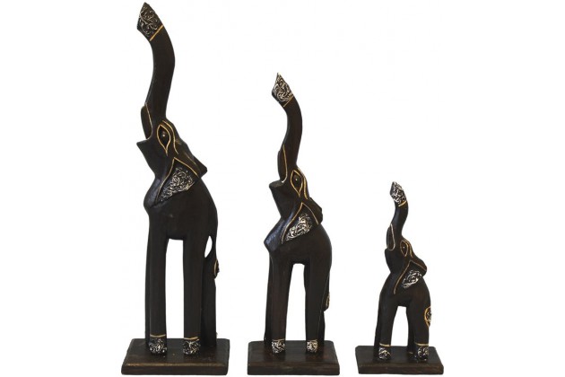 Rzeźba 3 Słonie 40,30,20Cm