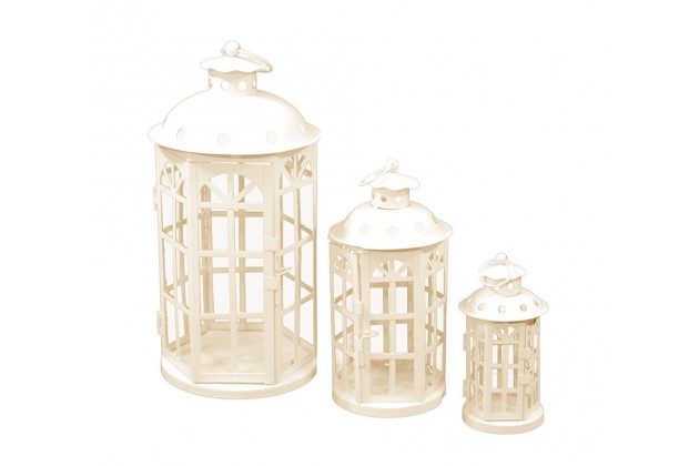 Lampion Metalowy Kpl. 3Szt.-Prom.