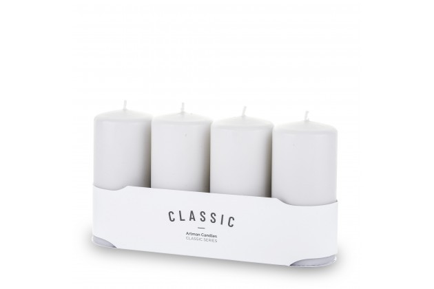 Pl Szary Świeca K Classic Mat 4-Pack Duży