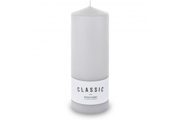 Pl Szary Świeca K Classic Mat Walec Xl Fi8