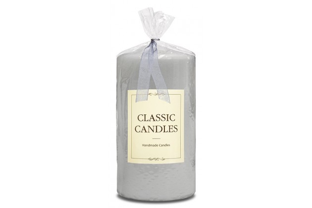 Pl Szary Świeca Classic Candles Walec Duży