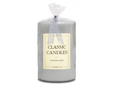 Pl Szary Świeca Classic Candles Walec Średni Fi8