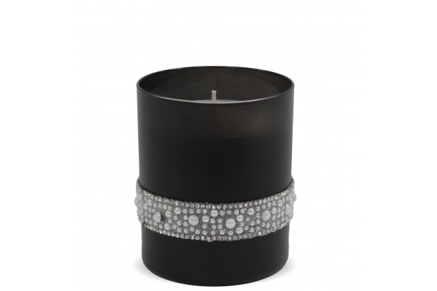 Pl Czerń Świeca Crystal Szkło Pearl