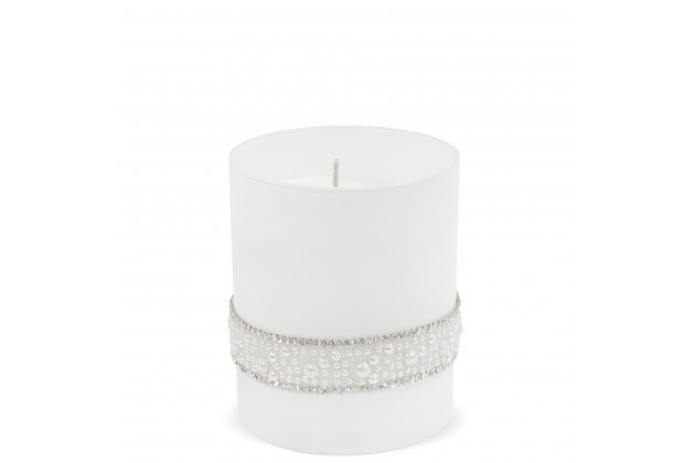 Pl Biel Świeca Crystal Szkło Pearl