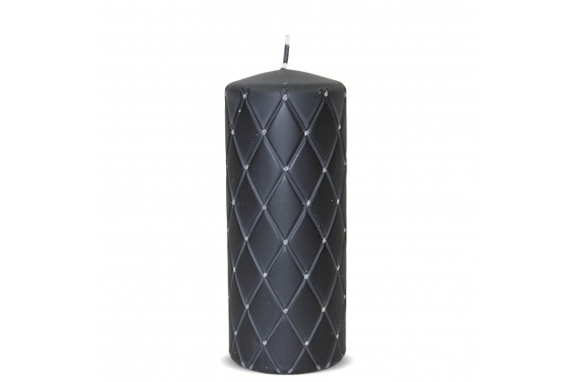 Pl Czerń Świeca Florencja Mat Walec Duży