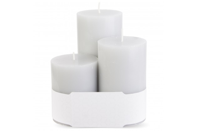 Pl Black Tulip Świeca Glass Classic 3-Pack Walec