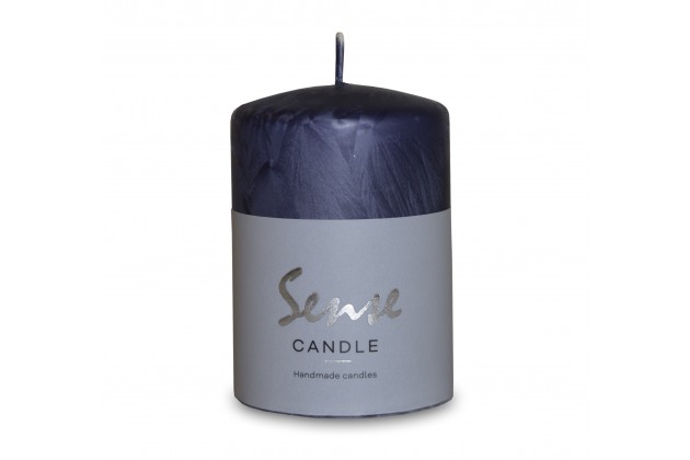 Pl Świeca Sense Walec Mały Grafit