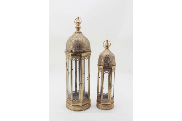 Lampion Metalowy Kpl.2 Szt.