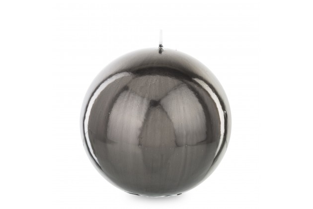 Pl Świeca Lustro Kula 12 Grafitowy