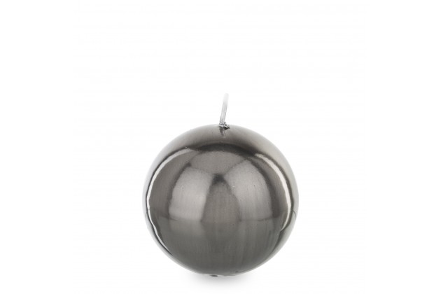 Pl Świeca Lustro Kula 8 Grafitowy