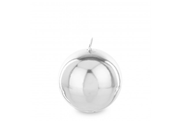 Pl Świeca Lustro Kula Srebrny 8