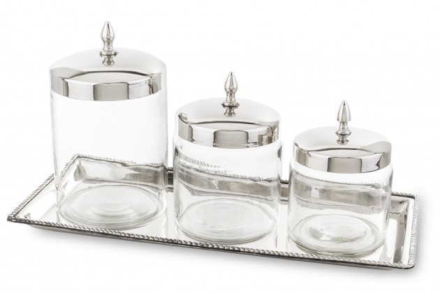 Kpl.Dwóch Pojemników Na Tacy