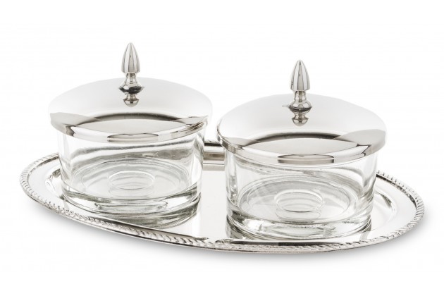 Kpl.Dwóch Pojemników Na Tacy