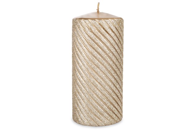 Pl Złoty Świeca Caroline Walec Duży Fi8