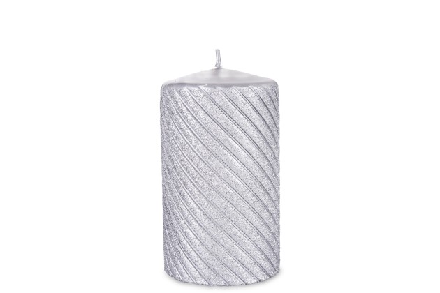 Pl Srebrny Świeca Caroline Walec Średni Fi8
