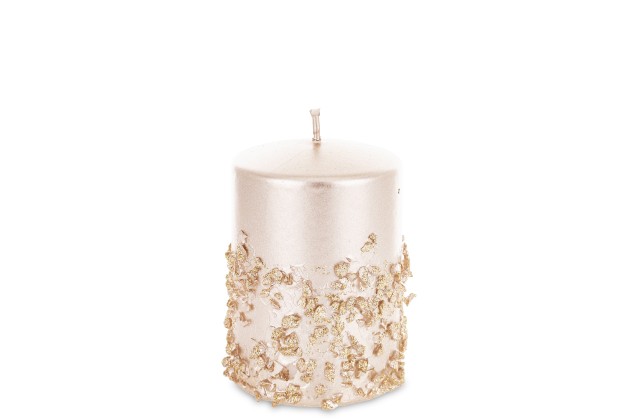 Pl Rose Gold Świeca Broadway Walec Mały Fi7